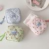 Large Capacity Fruit Cherry Pencil Bag Cute Design Cloth Plaid Pen Bag  Kids Girl