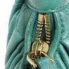 Used Wonder Matelasse Hobo Bag (12166), 5BC125 N88 F0K41 7922, with RFID, Green, 2-Way Logo, Laguna, Women's from Japan