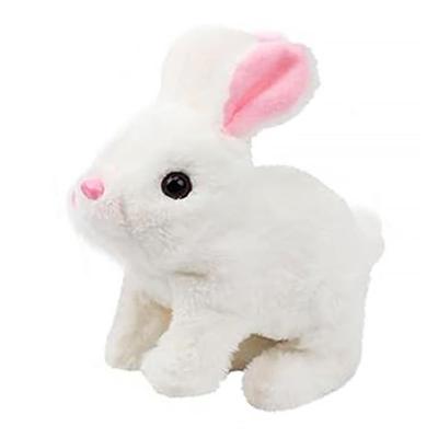 Cute Electric Stuffed Dog Toy with Sound and Squeak, a Great Gift for Kids, Birthdays, Halloween, Christmas, and New Years (Rabbit)