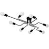 4/6/8 Heads Retro Industrial Loft Wrought Iron Ceiling Light Nordic Pipe Lamp Home Decor Kitchen Restaurant Cafe Bar Dinning