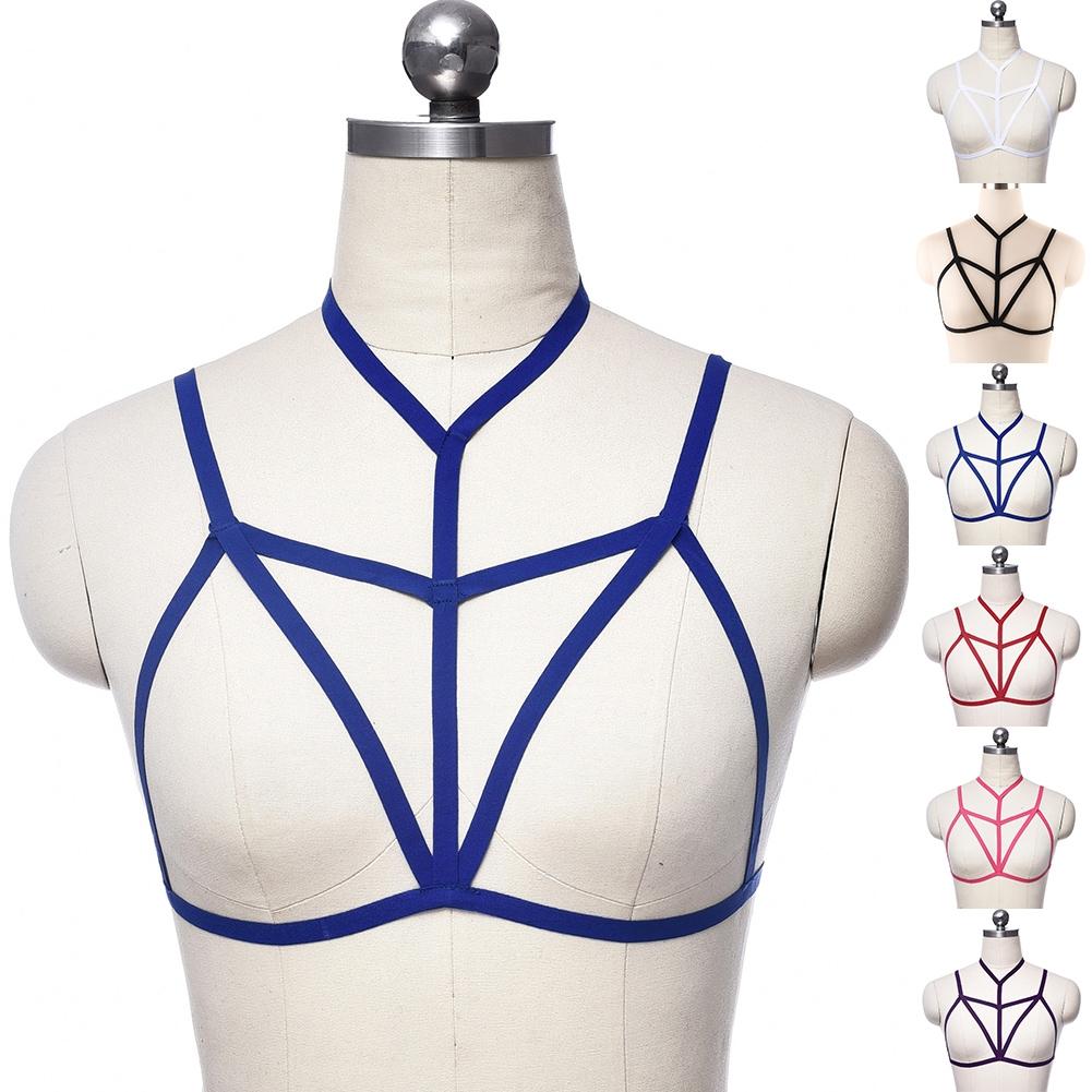Body Cage Bra Set Strap Bra Body Harness Bondage Halloween Multicolor Harness