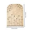 Flower Leaf Collector Board Handcrafts Wood Flower Arrangement Support Table Display for Indoor Use Valentines Gift