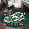 1pc Football Team (16) Design Printed Area Round Carpet for Bedroom Living Room Home Decor Rugs Mat Non Slip Mat Rug for Bedside