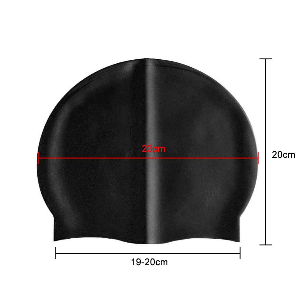 Silicone world Silicone Swimming Cap Men Women Long Hair Waterproof Color Sports High Elastic Adults Swim Pool Hat Diving Hat