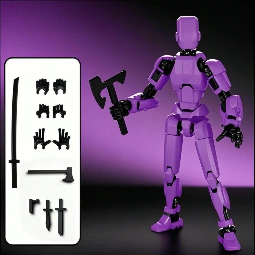 Multi Joint Mobile Action Figure Handheld Toy Movable Doll Multi-Jointed Robot  Collectible Display