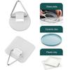 10Pcs Picture Rack Plate Hanger Self-adhesive Wall Painting Decor Plate Holder Bathroom Home Supplies Vertical