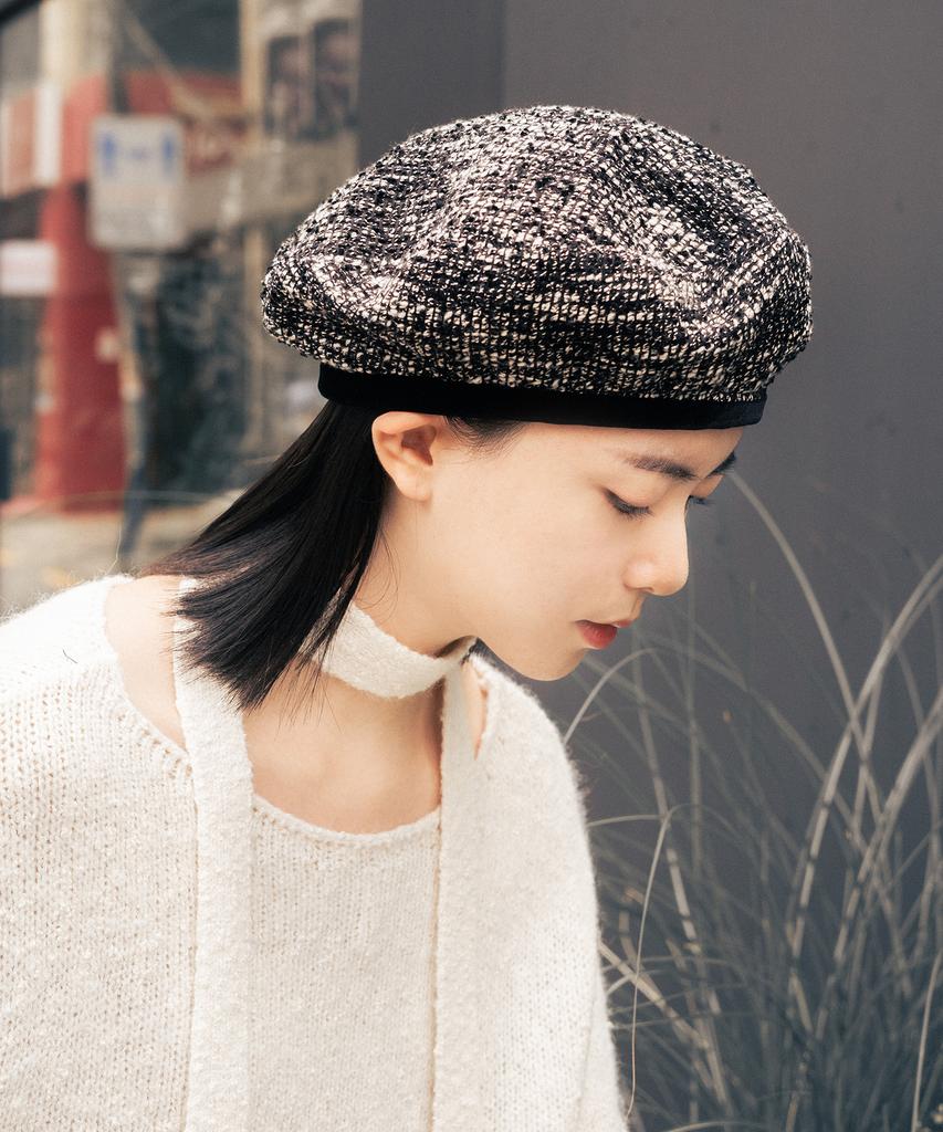 Gounmoja Tweed Beret Tweed Beret 2 Colors