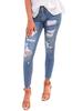 High Waist Ripped Stretch Skinny Jeans for Women