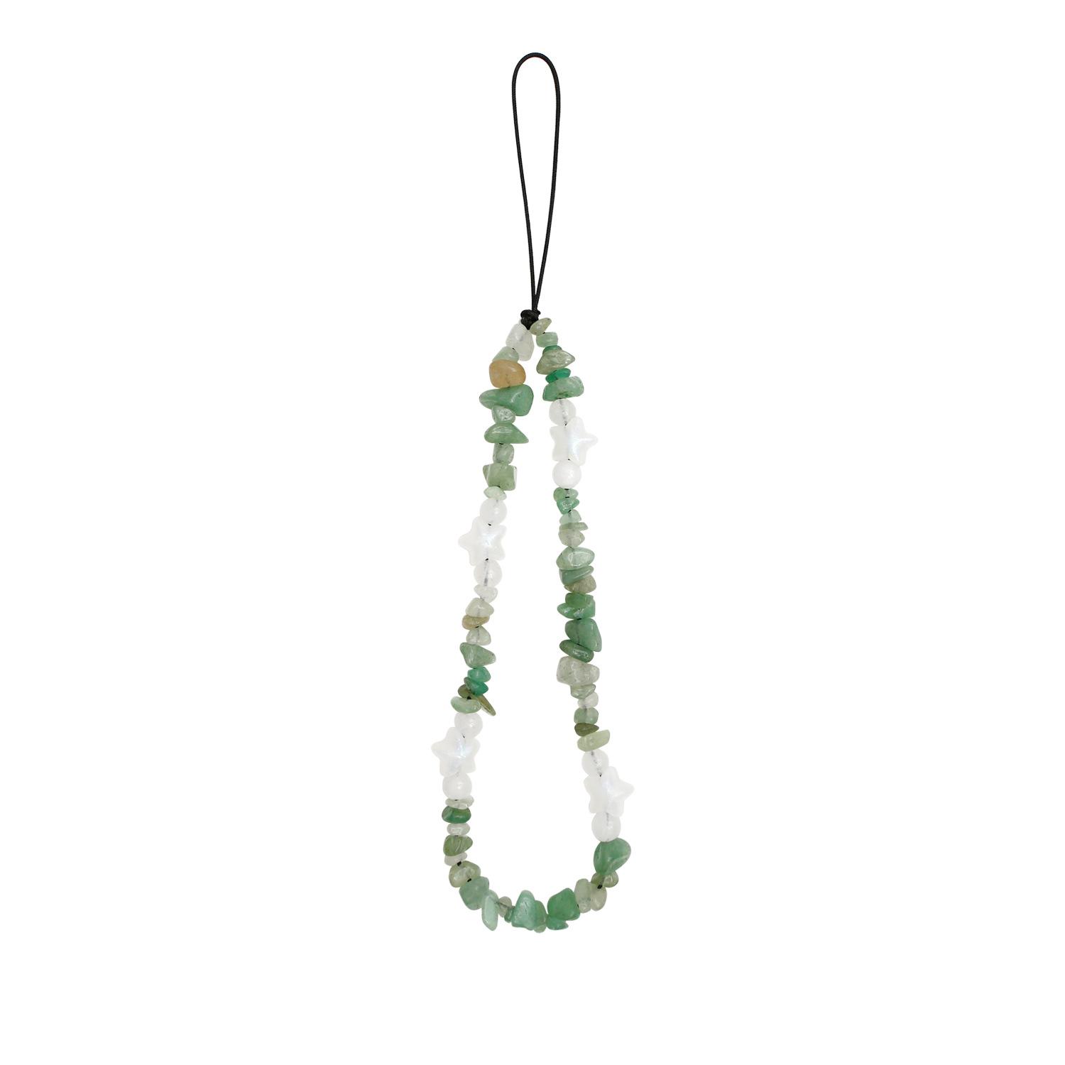 

Crushed Stone Handmade Beaded Phone Lanyard Crystal Pearl Pentagram Phone Hanging Rope Wrist Rope Car Keychain Camera Backpack