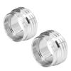 2 Sets Faucet Adapter Straight Thread 15 16in Male 27 32in Female To 17 16in Garden Hose