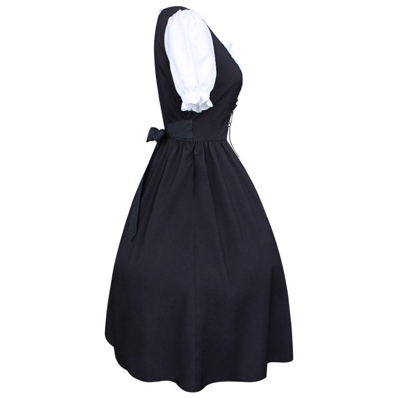 Women's Medieval Renaissance Slimming Bow Performance Costume Skirt