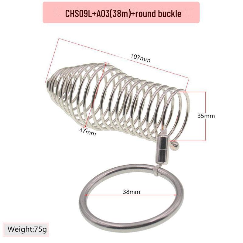 Rustfritt stål Wolf Tooth Penis Ring Sett - Bondage Clamp for menn og kvinner, sikker voksen leke for økt nytelse