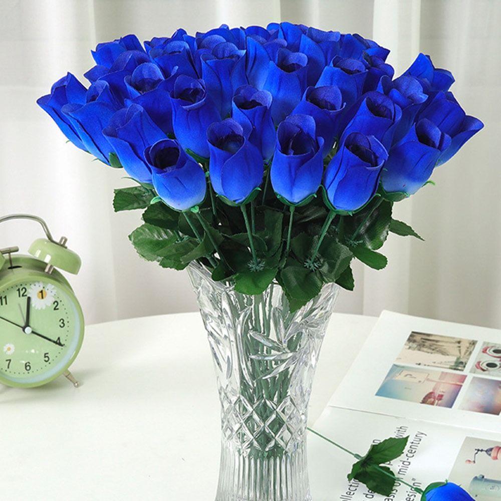 1pc Silk Rose Simulated Rose Bouquet DIY Floral Materials Realistic Artificial Flowers Soft Small Bundle Simulation Flowers