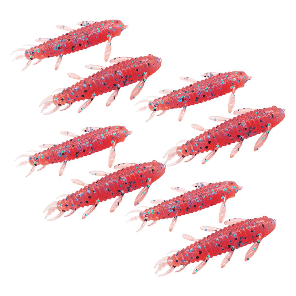 8 Stück Würmer Angelköder Weichplastik Angelköder Angelköder Köder Wacky Rigs Barsch Forelle Angeln Würmer Köder Set