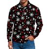 Men's Casual Style Solid Color Loose  Shirt Long-sleeved Top