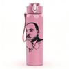 1PC Martin Luther King Portrait 750ml Color Plastic Sports Water Bottle Leakproof Flip Straw Lid Suitable for Sports Office Home Use