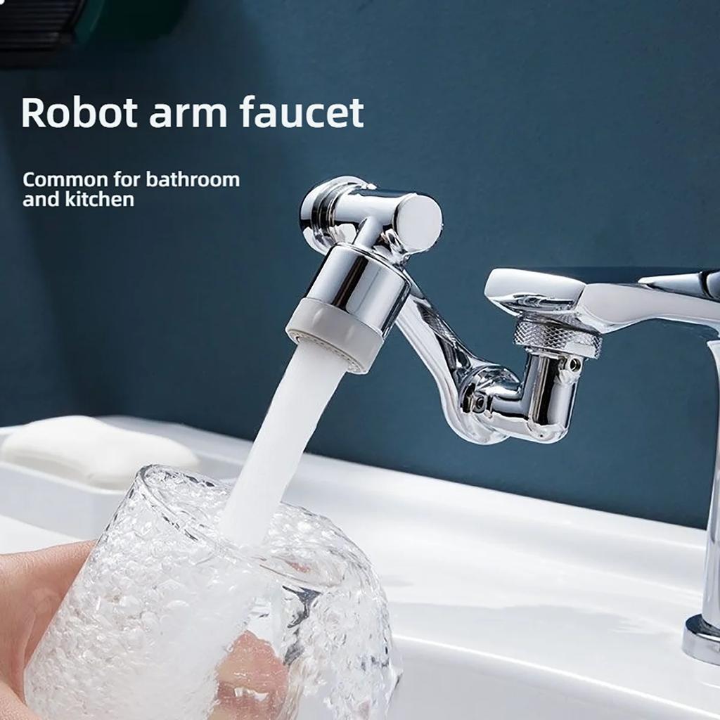 Mechanical Arm Faucet Universal Mechanical Arm Water Nozzle Rotating Basin Multifunctional Rocker Arm Extension Splash Proof