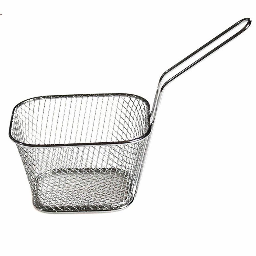 Frying Net Square Basket Strainer French Fries Deep Fryer Kitchen Fried Food