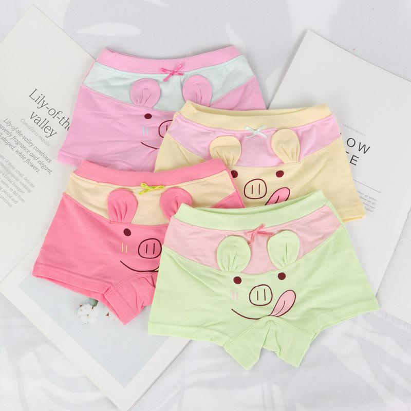 Love Nian Girls' Cotton Boxer Briefs: Little, Medium & Large Sizes