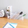 Pen Organizer Desk Organization Cute Desk Pencil Markers Cup Holder Storage Box Set Multi-Functional Stationary for Home Office