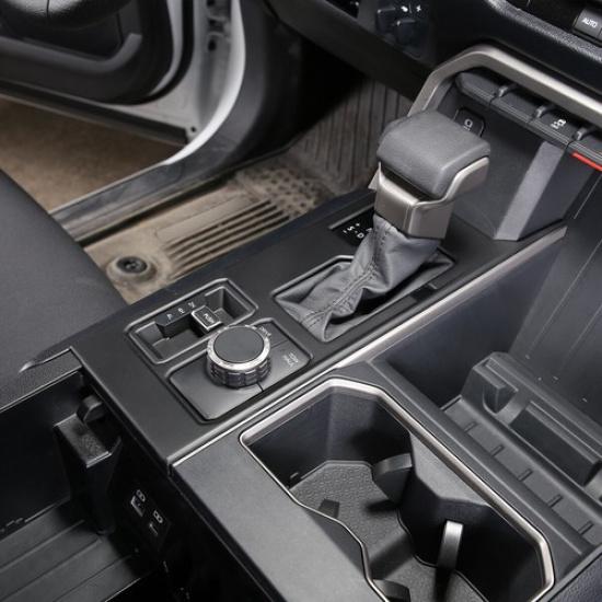 Matte Black Console Gear Shift Panel Trim Cover For Toyota Tundra Sequoia 22-24