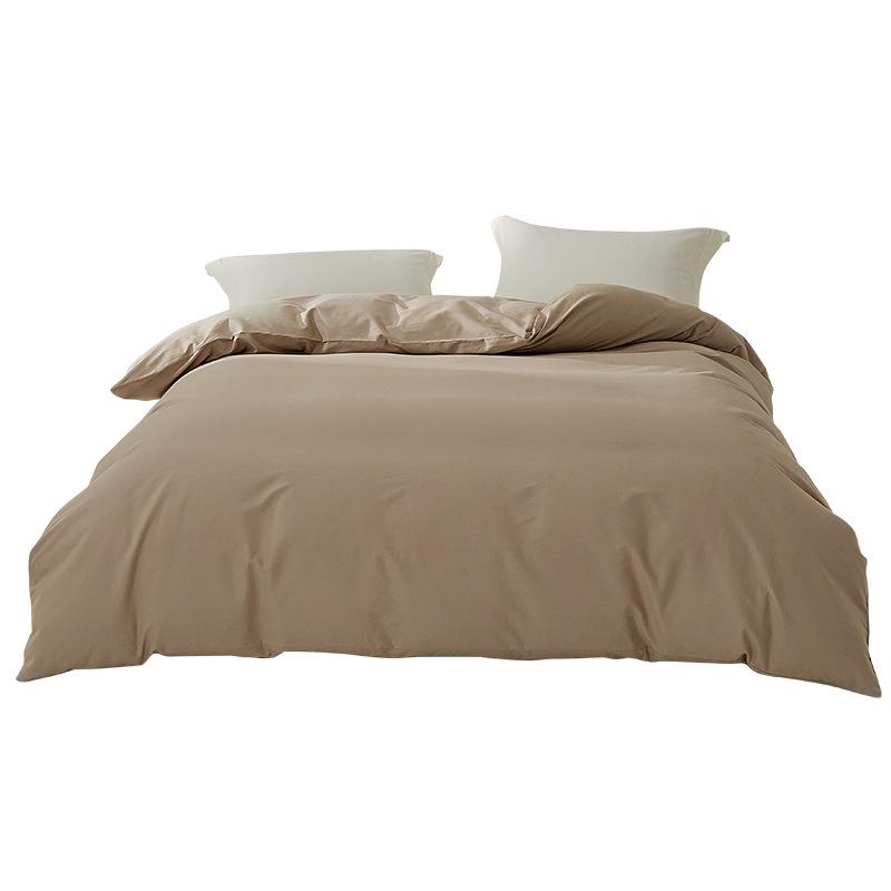 Xinjiang Long-Staple Pure Cotton Brushed Quilt Cover - Warm, Solid Color, Simple Design for Winter (Single/Double)