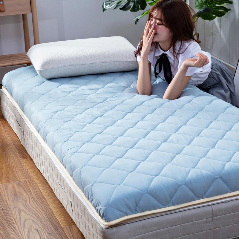 Water Wash Cotton Mattress For Students Dormitory Sponge Single Double Bed Mat Breathable Solid Color Comfortable Mattress
