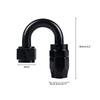 4/6/8/10/12 AN Hose Ends Fitting Aluminium Black AN Fittings Adapter Oil Fuel Pipe Reusable Fitting End 0/45/90/180 Degree