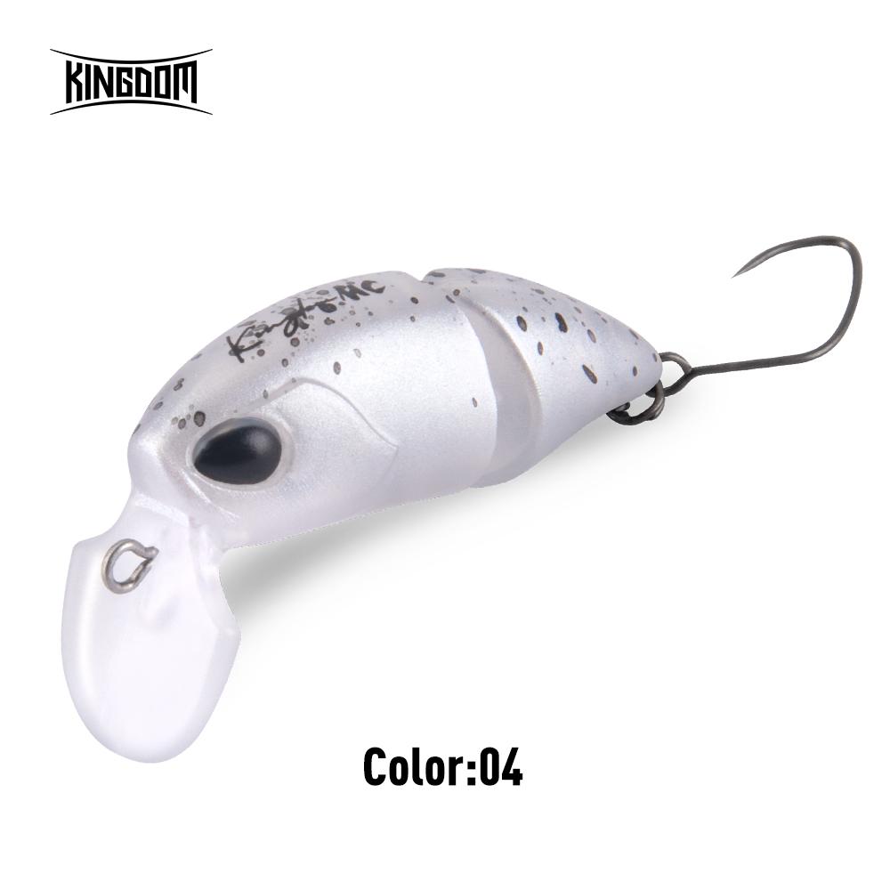 

Kingdom Micro Expert Fishing Lure 2.3g 37mm Jointed Floating Minnow Artificial Hard Bait Swimbait Topwater Crankbait Trout lure 37mm 2.3g