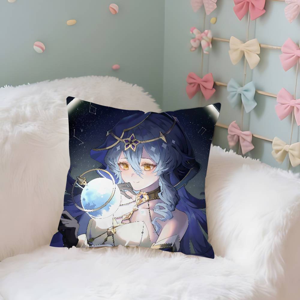 Layla Genshin Impact Pillow Case Throw Pillow Cover Nordic Vintage Style Cushion Covers Home Living Room Sofa Couch Seat