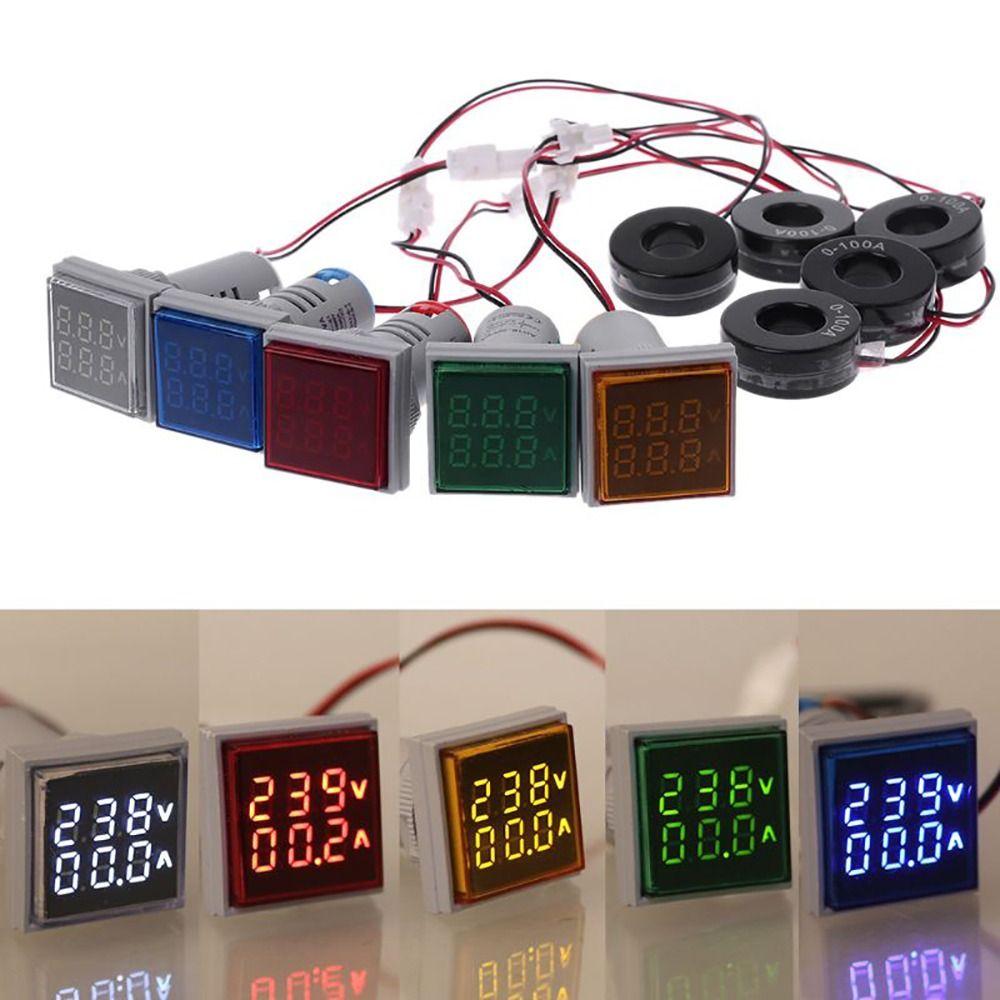 1Pcs Digital Dual Display Voltage Current Indicator Volt Voltage Tester Meter Voltmeter Ammeter