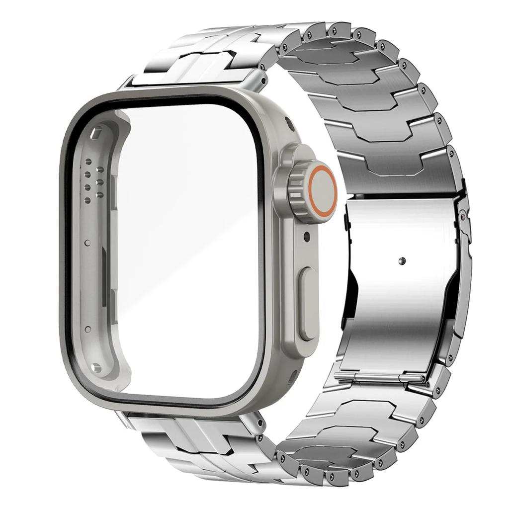 Rostfritt Stål Armband+BoettFör Huawei Watch Fit 4/4 Pro Rem Metallarmband Byt till Ultra PC Skydd Armband För Huawei Fit3