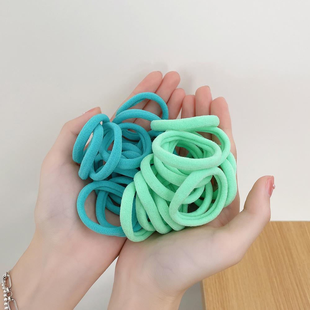 50PCS Women Elastic Hair Band Scrunchie Ponytail Holder Headwear Colorful Rubber Bands Korean Girls Hair Accessories Ornaments
