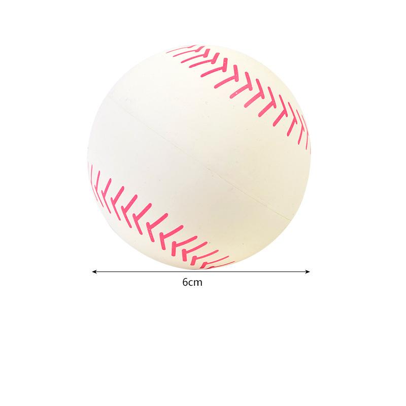 

New Three-Dimensional High Elasticity Natural Rubber Hollow Simulation Baseball Toy For Children And Adults To Relieve Stress