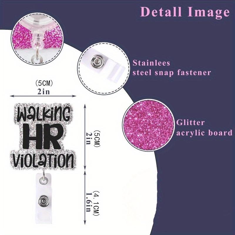 Interesting Badge Scroll Badge Clip, Scalable Nurse Cute Badge Clip, Name Badge Scroll, Scalable Crocodile Clip