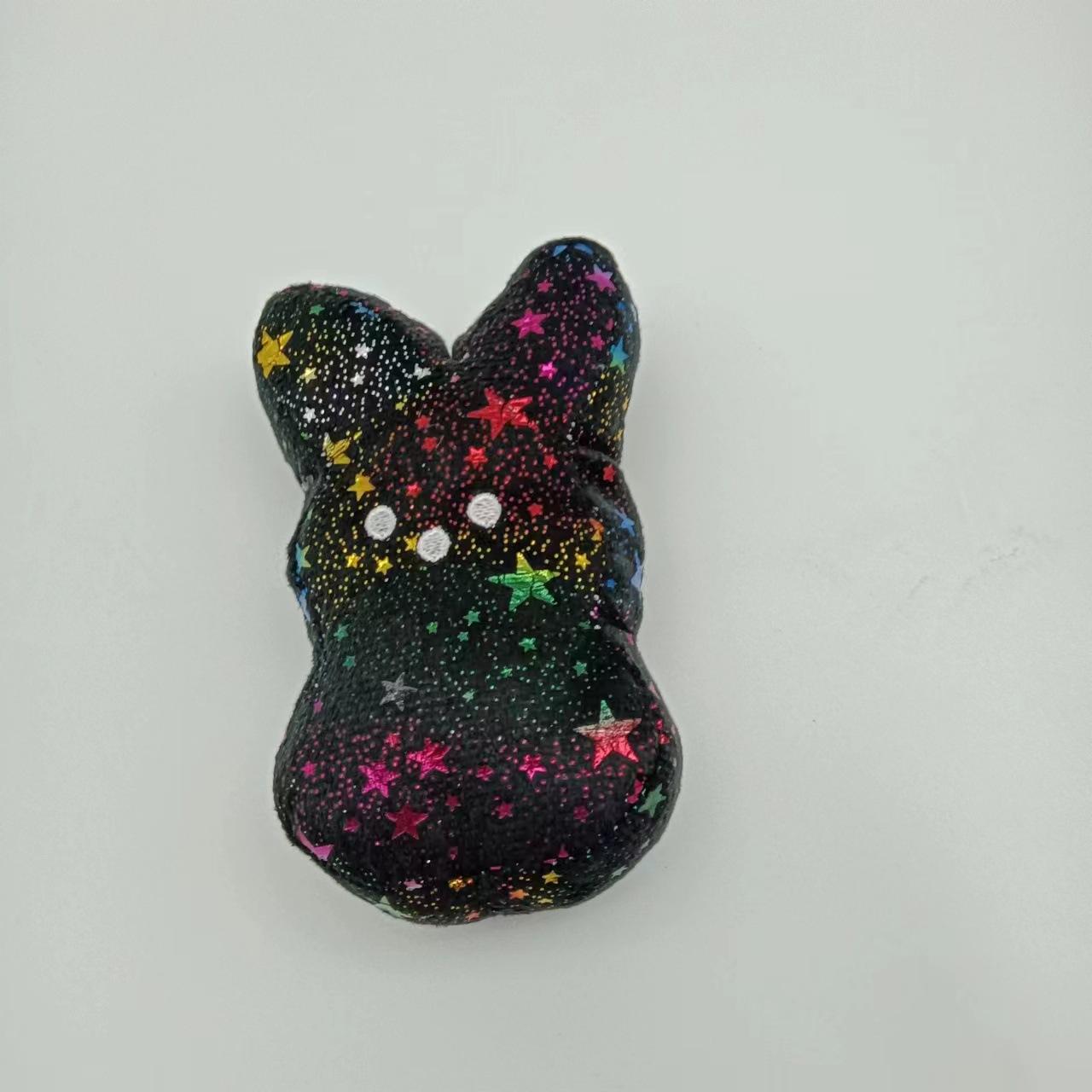 

Easter Peeps Bunny Плюшеві іграшки Мультяшні кролики Іграшки М’які м’які іграшки для тварин Прикраса дому Kawaii Peluche Bunny Дитячі подарунки чорний