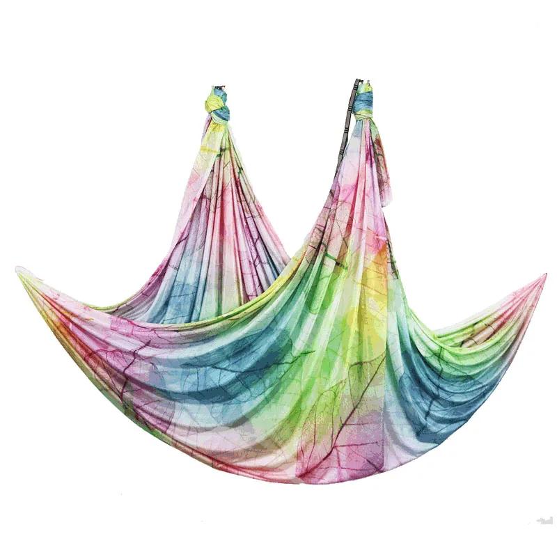 2026 New Aerial Yoga Hammock Fabric Flying Pilates Yoga Swing Silk Aerial Anti-Gravity Traction Device Fitness Yoga Home Gym