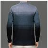 Men Round Neck Long Sleeve Mid Thickness Casual Knitted Sweater Pullover For Middle Aged Dad