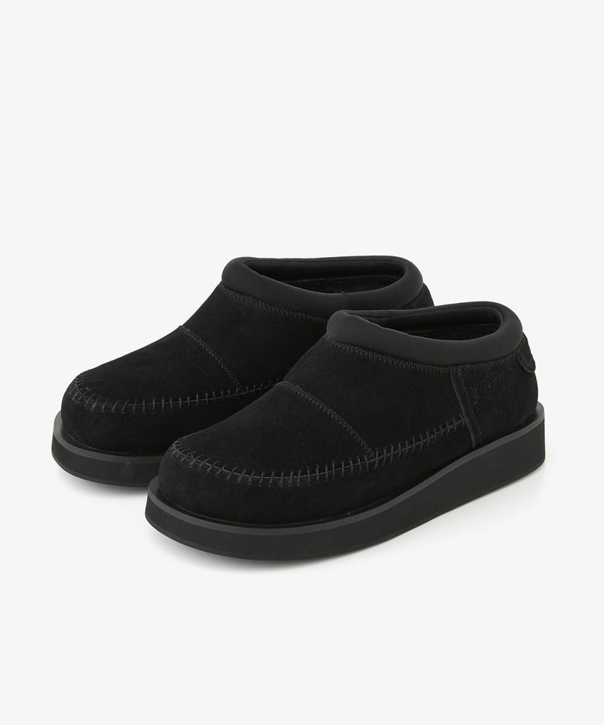 Romantic Move Croco Winter Shoes R24U003 (Black Suede)