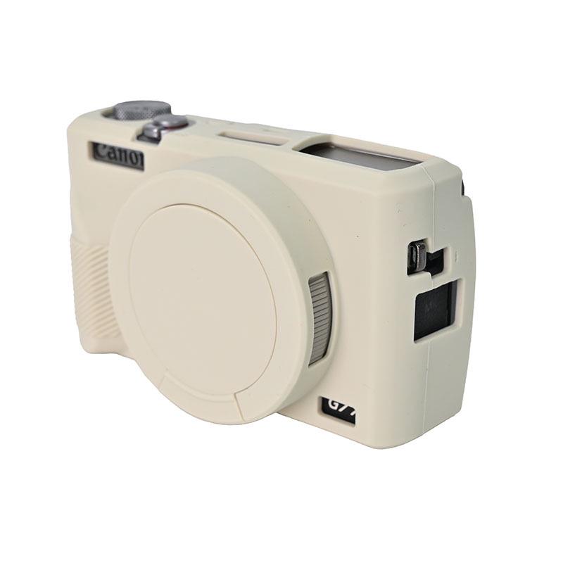 

Силіконовий захисний чохол для камери Canon G7 X III 3-го покоління брудно-білий