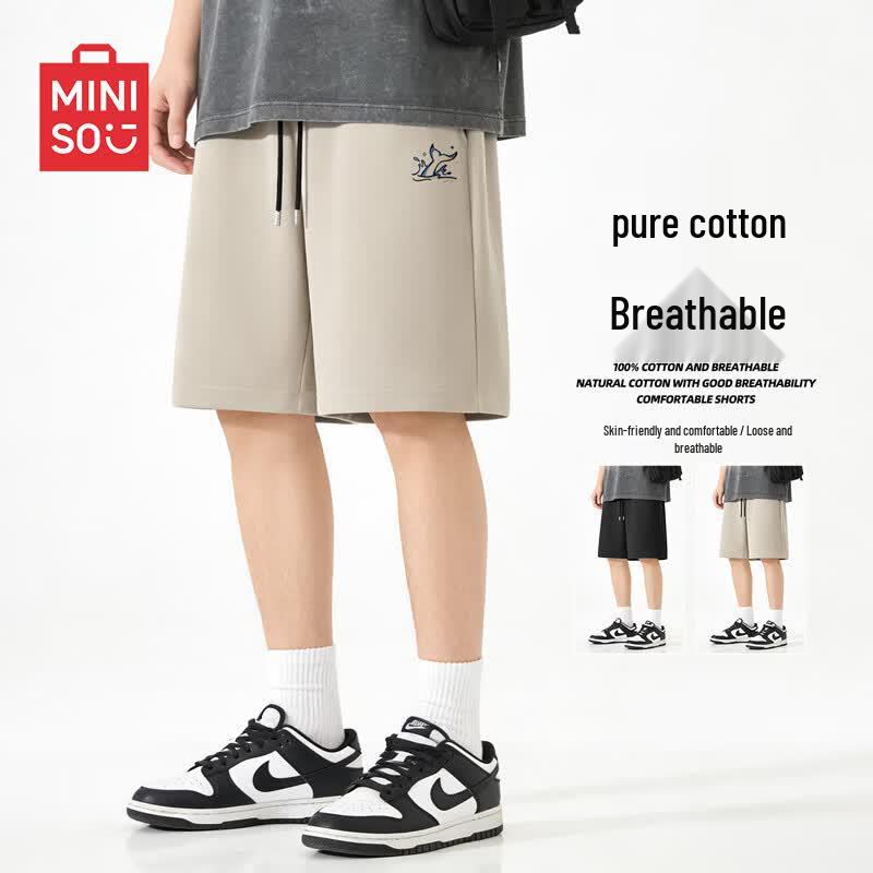 MINISO Men s Summer Cotton Sports Shorts 3XL