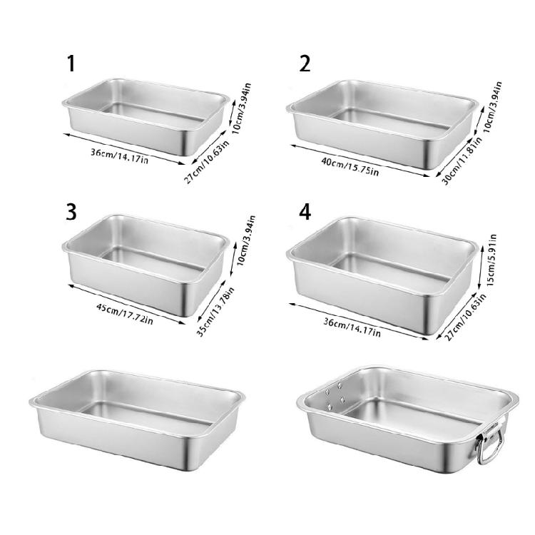 Oversized Stainless Steel Cats Bathroom Litter Tray With AntiScatter Trim And Ergonomic Grip Handle Indoor Cats Toilet