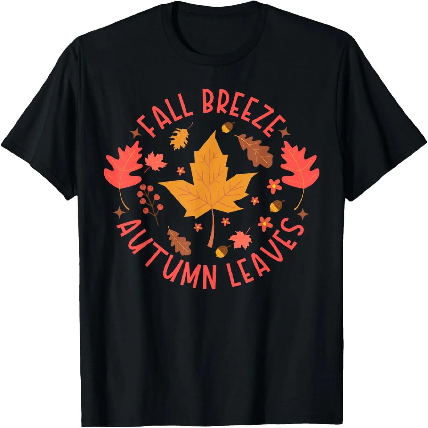 

Fall Breeze Autumn Leaves Cute Maple Leaf for Women Girls T-Shirt XXXXXL різнокольоровий
