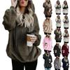 Cozy Fluffy Fur Hoodie For Women With Half-zip For Ultimate Comfort And Warmth
