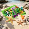 Custom Name Personalized Plants vs. Zombies Print Beach Towel, for Trip Camping Beach Party Home Decor, Birthday Gift for Family & Friends