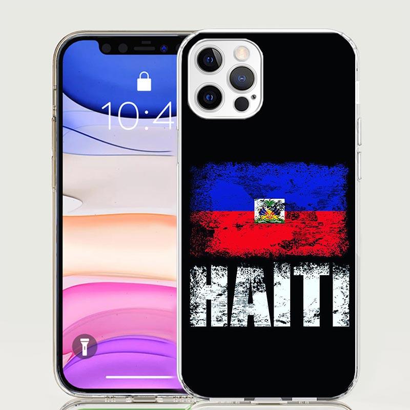 Haiti Haitian Flag Phone Case For iPhone 17 Air 16 15 Plus 11 14 Pro Max 13 Mini 12 7 8 + SE Pattern Art Customized Cover 17 Air