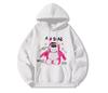 Autumn and Winter Models Are New Autumn Models Strawberry Bear Print Women's Clothing Hooded Disney Clothes Are Loose and Lazy