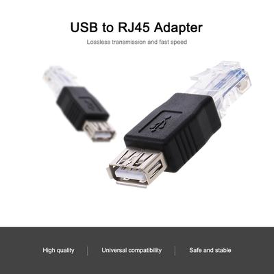 USB auf RJ45 Adapter USB2.0 Buchse auf Ethernet RJ45 Stecker Adapter Stecker