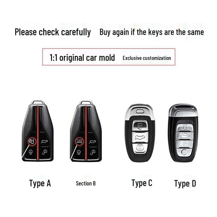 Premium Hongqi Key Case: HS5, H5, New H7, 19-23 HS7, and H9 Models - Unisex Car Key Shell