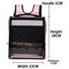 Breathable Backpack Pet Bag Outdoor Parrot Backpack Portable Transparent Bird Transport Bag Travel Luxury Large Space Double Zipper Pet Supplies